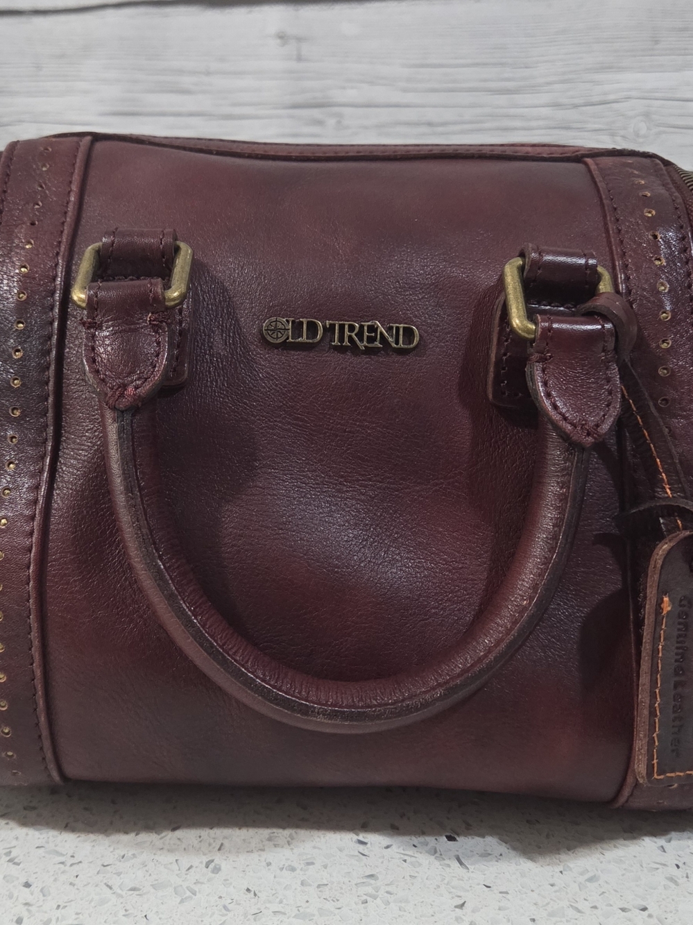 Old Trend Mini Trunk Crossbody Rusty Red